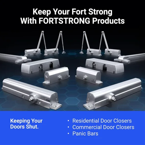 Vista 9 de FORTSTRONG Dispositivo de Salida de Pánico con Barra de Empuje Comercial de 31" (Negro) - Barras de Pánico para Puertas de Salida con Manija