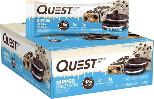 Vista 27 de Barras de Quest Nutrition de mantequilla de cacahuete con chocolate, 20g de proteína, 1g de azúcar, 4g de carbohidratos netos, sin gluten, aptas