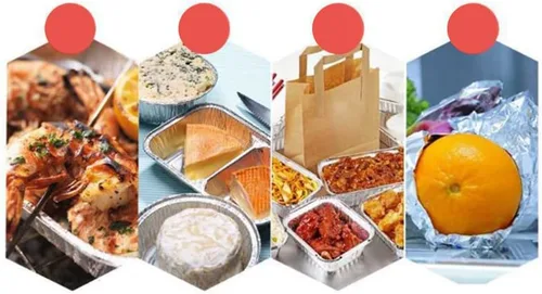 Vista 7 de Othmro Recipientes de alimentos de papel de aluminio de 3.2 x 1.5 pulgadas (DiaxH), bandejas desechables para llevar, 100 sartenes redondas de papel