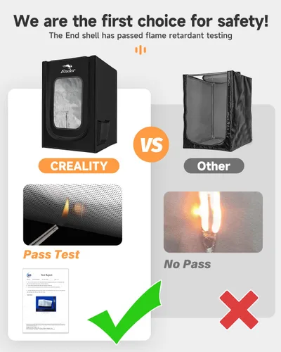 Vista 3 de Creality Cubierta Protectora Constante de Temperatura a Prueba de Fuego y Polvo para Impresora 3D Oficial Tienda para Ender 3/Ender 3V2/Ender