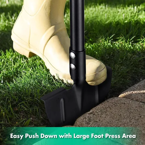 Vista 3 de Half Moon - Bordeadora manual de césped – Mango de 36 pulgadas de largo – Herramienta de borde manual resistente para entrada, acera, cama