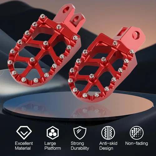 Vista 3 de LKV Estriberas SUZUKI para motocicleta (rojo)