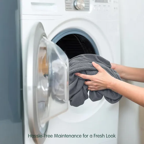 Vista 359 de CHUN YI Fundas para sofá de 7 piezas, lavables, fundas elásticas para sofá de 3 cojines con respaldo y fundas de cojín separados, protector