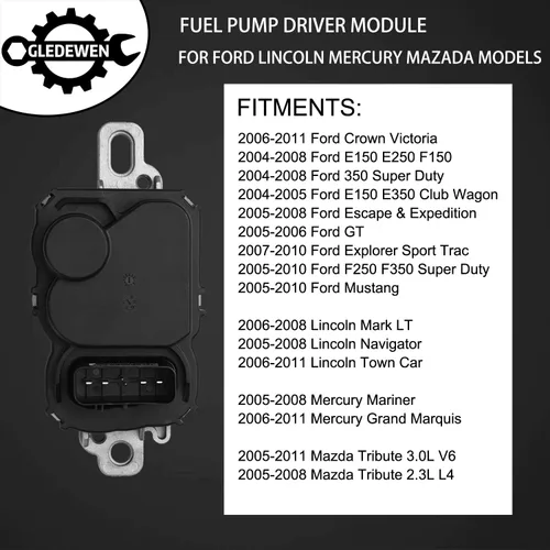 Vista 3 de 590-001 Módulo del controlador de la bomba de combustible con pernos de montaje para modelos Ford 2004-2011, Lincoln 2005-2011, Mazda 2005-2011