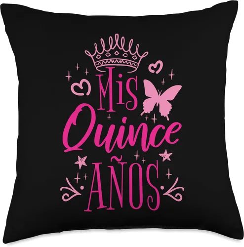 Vista 4 de Sweet 15 Mexican Birthday Party Quinceañera Mis Quince Años Almohada