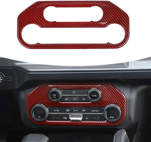Vista 14 de RAZPOY para Bronco Cubierta del Panel del Interruptor de Aire Acondicionado, Moldura del Botón A/C de la Consola Central Compatible con Accesorios