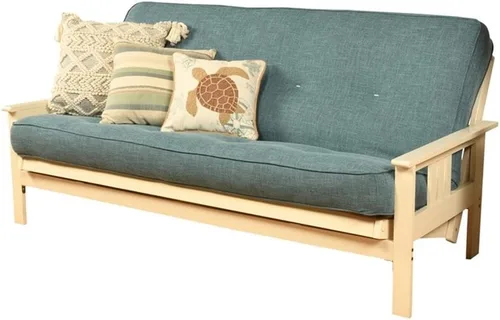 Vista 9 de Pemberly Row Repuesto de colchón de futón de tamaño matrimonial de 7 pulgadas, colchón de tela de gamuza para sofá cama, construcción de algodón