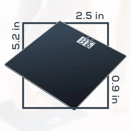 Vista 13 de Beurer GS435B Báscula de vidrio Bluetooth para peso corporal con medición de composición de IMC, báscula digital inteligente de baño que se conecta