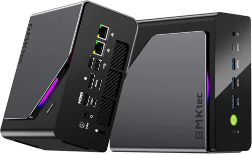 Vista 14 de GMKtec K15 AI Mini PC Oculink Intel Ultra 5 125U 32GB DDR5 512GB SSD, computadora de escritorio AI Boost, 3X M.2 2280 expansión de almacenamiento