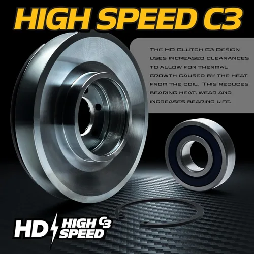 Vista 7 de BIGBearing HiTorque 120ftlb (OEM 95) Polea de palanquilla de acero sólido Embrague PTO MA-GT-JD11 para Cub Cadet Snapper Simplicity Massey Ferguson