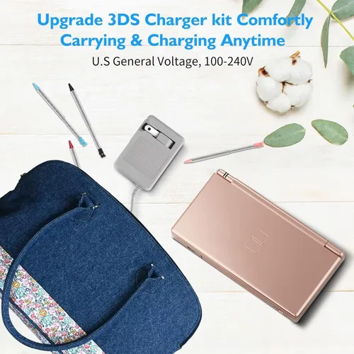 Vista 7 de FIOTOK - Kit de cargador 3DS, repuesto de lápiz óptico para Nintendo 3DS3DS XL3DS LL, cargador 3DS compatible con Nintendo 3DSNew 3DS XLDSiDSi