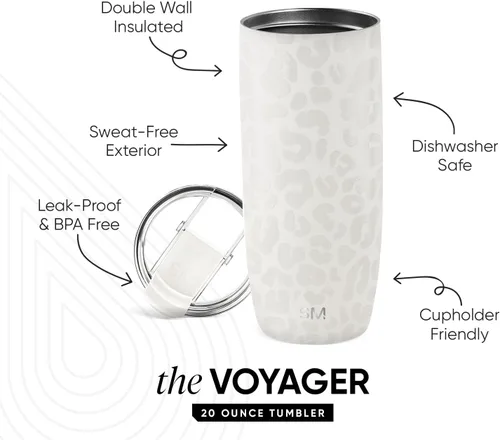 Vista 87 de Simple Modern Taza de café de viaje Tumbler con tapa abatible Reutilizable, aislada, de acero inoxidable, taza de café helado Cold Brew, termo
