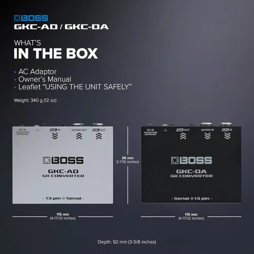 Vista 5 de BOSS GK Convertidor de interfaz digital a analógico (GKC-DA)