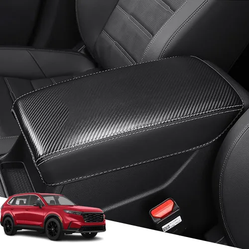 Vista 95 de Great-luck Funda de cuero para consola central con protector de reposabrazos y accesorios (costuras negras) para Nissan Rogue
