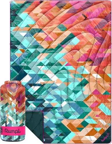 Vista 37 de Rumpl Manta Puffy Original - Manta de Camping Cálida y Resistente al Agua con Aislamiento Sintético 100% Reciclado, 52"x75", Original Puffy V2