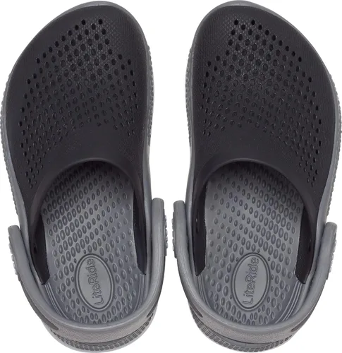 Vista 4 de Crocs Zuecos Literide 360 unisex para niños, NegroGris (Slate Grey), 8 bebé mayor(de uno a dos años)