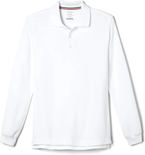 French Toast Pique Polo School Uniform Shirt with Long Sleeves for Boys and Girls