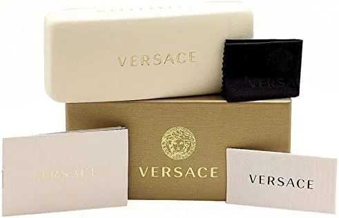 Vista 5 de Versace VE3255-5230 - Marco para gafas azul con lente DEMO de 2.047 in, Azul