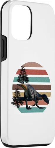 Vista 3 de Funda para iPhone 12 Mini Giganotosaurus Retro T Rex dinosaurio prehistórico para el día del padre