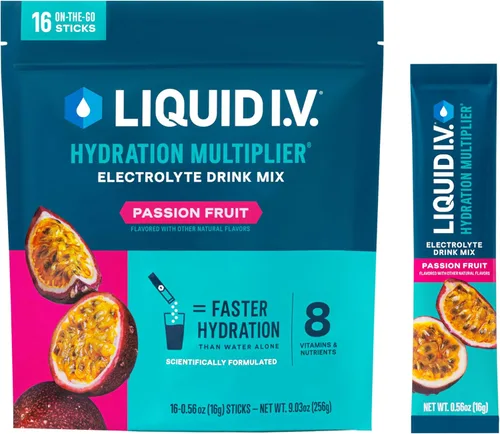Vista 19 de Liquid I.V.® Hydration Multiplier - Pera Mezcla en polvo de electrolitos para bebida 1 paquete (16 porciones)