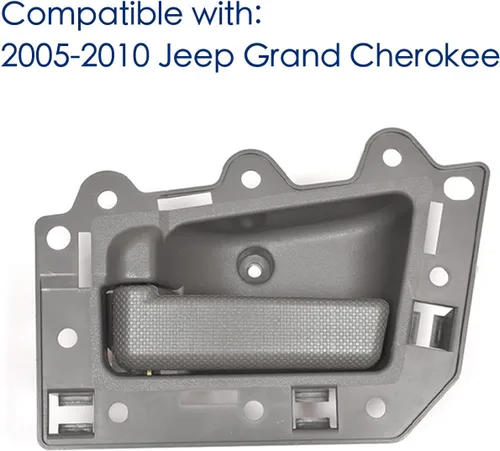 Vista 4 de 82134 - Manija de puerta interior delantera izquierda para el lado del conductor, compatible con Jeep Grand Cherokee 2005 2006 2007 2008 2009 2010