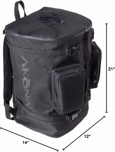 Vista 8 de AKONA Globetrotter Mochila de buceo – Bolsa de viaje de buceo todo en uno de 58L para equipo de buceo y buceo, se adapta a regulador, BCD, máscara