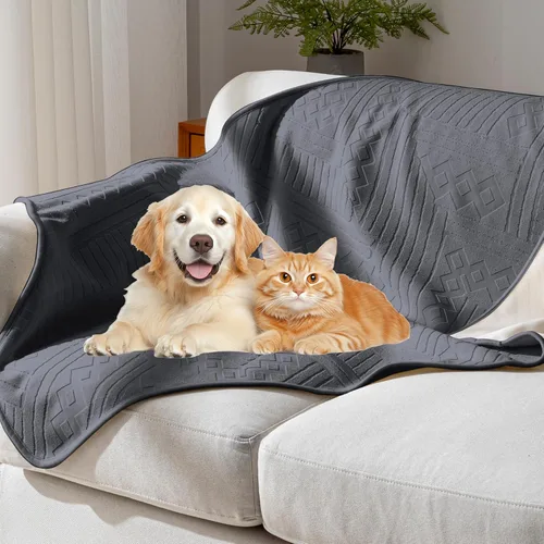 Vista 29 de Funda impermeable para silla reclinable, lavable de terciopelo de doble cara y patrón reversible, para sofá, cama, automóvil y sofá, protección