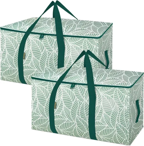 Vista 13 de BALEINE Paquete de 6 bolsas de mudanza de gran tamaño con asas reforzadas, bolsa de almacenamiento resistente para ropa, suministros de mudanza