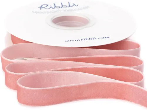Vista 20 de Ribbli 4 rollos de cinta de terciopelo, 3/8 pulgadas 5 yardas cada rollo, cinta de Navidad para envolver regalos, decoración del árbol de Navidad