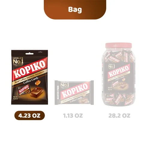 Vista 4 de Kopiko Caramelos de café y capuchino – Caramelo duro de Indonesia con extracto de café real – Un impulso satisfactorio para la energía sobre