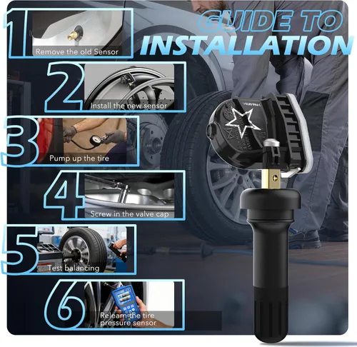 Vista 10 de RENECTIV Sensor GM TPMS, sensor de sistema de monitoreo de presión de neumáticos (TPMS) apto para Buick Cadillac Chevrolet GMC Pontiac