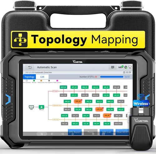 Herramienta de escaneo de mapeo de topología bidireccional VDIAGTOOL VD80 BT, escáner OBD2 inalámbrico de 8 pulgadas para automóvil, herramienta de