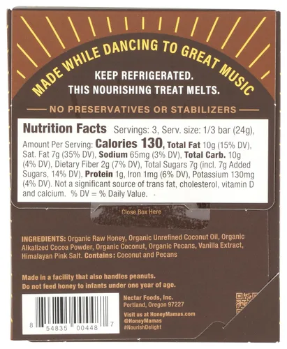 Vista 2 de HONEY MAMAS Barra de Fudge de Pastel de Chocolate, 2.5 onzas