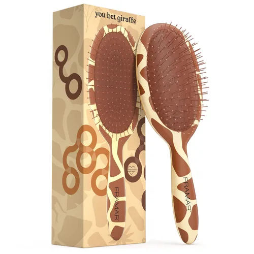 Vista 12 de FRAMAR Cepillo desenredante con estampado a cuadros – Cepillos para cabello húmedo para mujeres, cepillo de pelo para mujer, accesorios