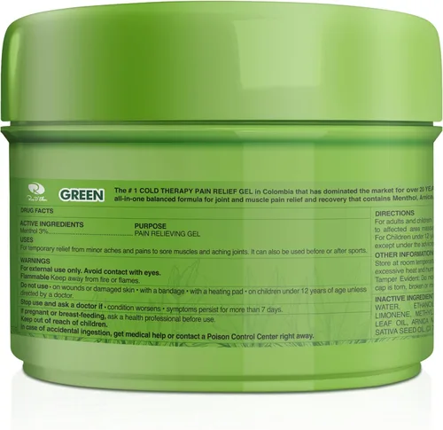 Vista 5 de Ross D'Elen Gel de mentol verde pequeño