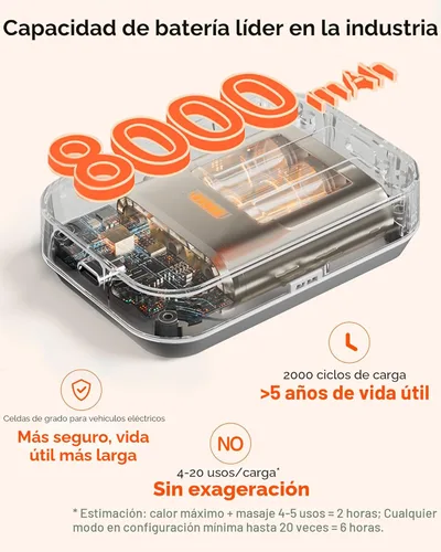 Vista 11 de IKEEPFIT Almohadilla térmica portátil para espalda, cinturón térmico inalámbrico con masajeador para aliviar el dolor de espalda baja, funciona