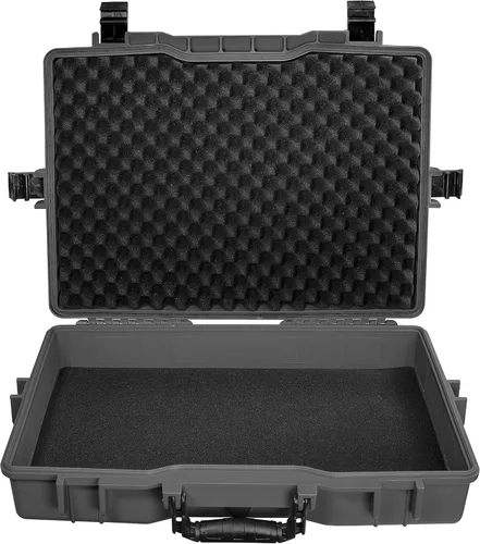 Vista 5 de Eylar Funda rígida grande de 22 pulgadas, cámara, herramientas, equipo para laptop con logotipo personalizado, placa grabada, impermeable