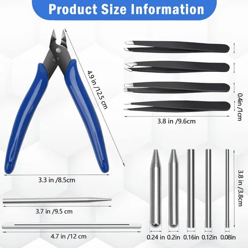 Vista 2 de Windspeed Juego de herramientas de metal para bricolaje, herramientas de doblado de modelo de metal, incluye herramienta de asistencia de flexión