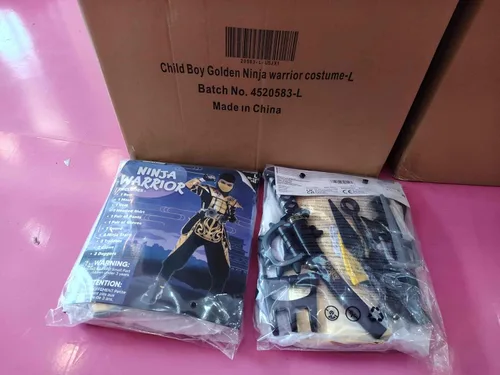 Vista 9 de Spooktacular Creations Disfraz de ninja para niños, disfraz de ninja con accesorios de ninja, juguetes para disfraz de Halloween