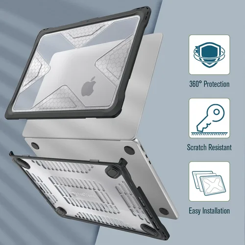 Vista 3 de Fintie Funda para MacBook Air de 13.6 pulgadas A3449 A3240 A3113 A2681 (versión 2022 2023 2024 2025 2026) – Carcasa rígida resistente para MacBook