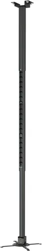 Soporte para proyector, altura ajustable de 55 a 79 pulgadas, soporte de techo universal de movimiento completo, peso máximo de 22 libras y brazos