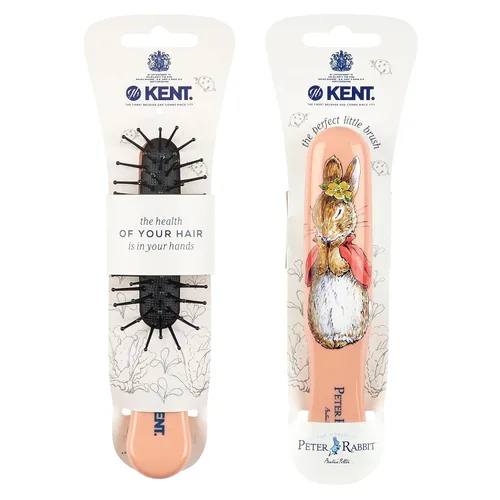 Vista 10 de Kent ARTH1 - Cepillo de pelo para bebés, cepillo para niños, cepillos pequeños para cabello y cepillo de viaje, desenredante de cabello con cerdas