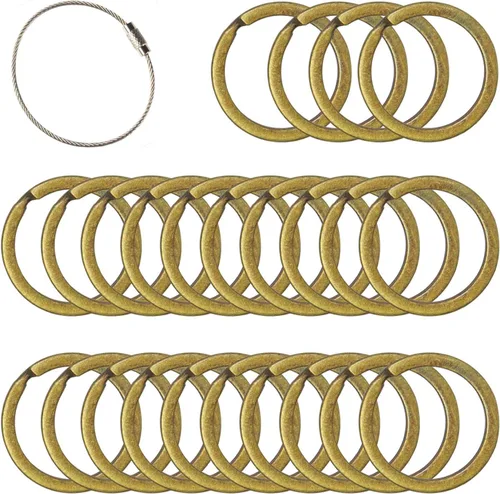 Anillos divididos de colores padre Latón antiguo de 1 pulgada de Millennial Essentials