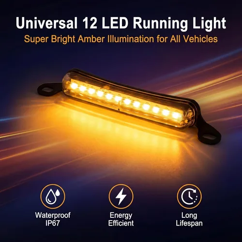 Vista 4 de ANKIA - Luz universal de 12 LED para matrícula, lámpara de marcha atrás, luces traseras para automóvil, remolque, UTV, ATV, camión, RV, barco