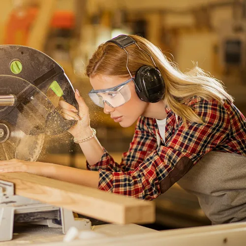 Vista 3 de Gafas de seguridad para colocar sobre anteojos, antiempañamiento y resistentes a los arañazos, gafas protectoras ajustables, gafas de seguridad