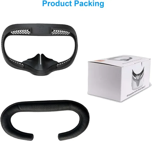 Vista 7 de VR Face Pad for Oculus Quest 2,Facial Interface Bracket Face Cover Compatible with Quest 2 Accessories,Anti-fogging Sweatproof Face