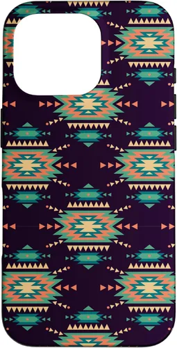 Vista 20 de Unique Western Black Turquoise Navajo Aztec Pattern Case for iPhone 17