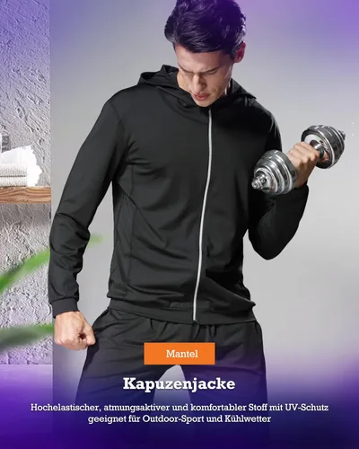 Vista 8 de BOOMCOOL 5 piezas de ropa de gimnasio para hombres, conjuntos de entrenamiento