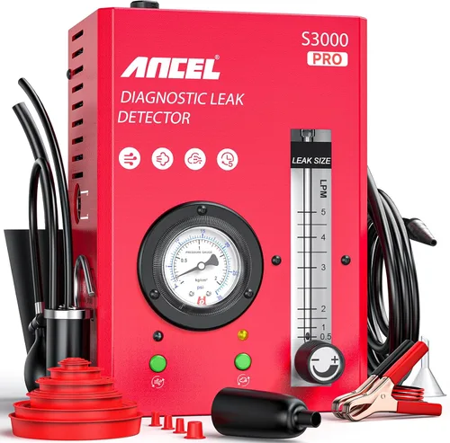Máquina de Humo Automotriz ANCEL S3000 PRO con Bomba de Aire Integrada y Multímetro de Presión. Kit Profesional de Herramientas de Detección de