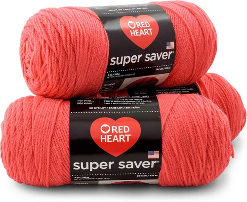 Vista 9 de RED HEART Paquete de 3 hilos Super Saver, ARAN paquete de 3